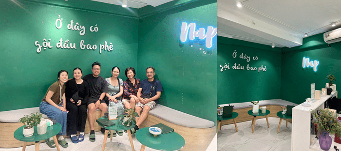 Tiệm gội đầu NAP massage mặt cho nam cực thư giãn tại quận 10.