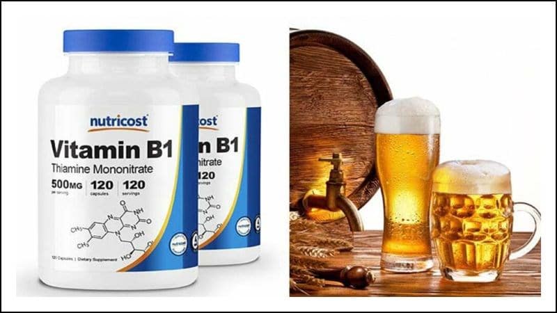 Gội đầu bằng bia kết hợp vitamin B1