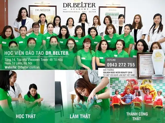 Trung tâm đào tạo thẩm mỹ Dr. Belter cung cấp các khoá học bài bản và chất lượng, ưu tiên thực hành công nghệ cao.