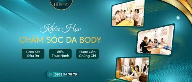 HT Beauty Academycung cấp khoá đào tạo spa chất lượng bao gồm chăm sóc da chuyên nghiệp, làm đẹp toàn thân, massage, phun xăm.