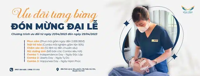 Lam Thanh Spa là cơ sở điều trị mụn, chăm sóc da công nghệ cao với nhiều chương trình ưu đãi hấp dẫn.