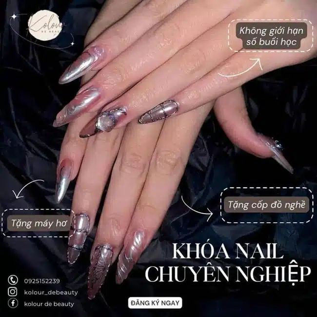 Kolour Beauty Academy được biết đến là địa chỉ được đông đảo học viên tin tưởng để theo đuổi đam mê trong việc làm móng.