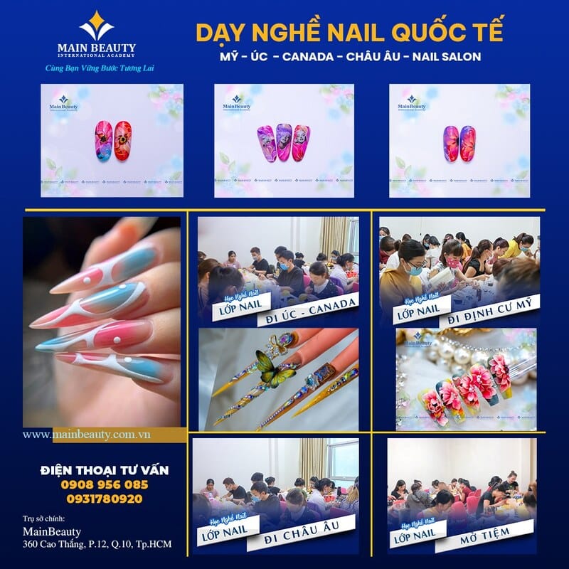 Nếu bạn vẫn chưa biết nên học nail ở đâu tốt TPHCM thì hãy chọn trung tâm dạy nghề nail Main Beauty
