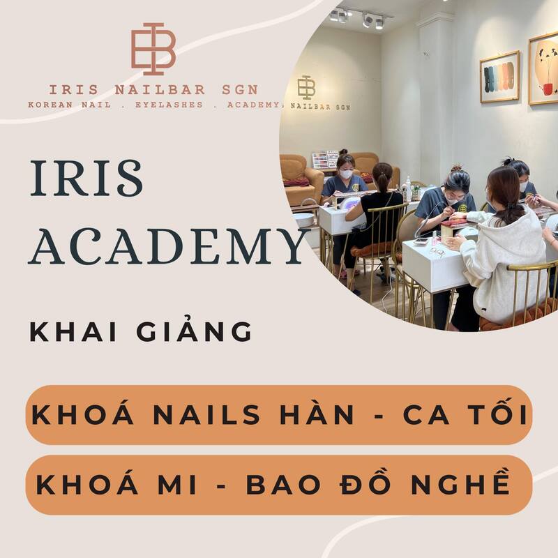 Iris Nailbar SGN thường xuyên mở các lớp đào tạo nghề làm nail chuyên nghiệp