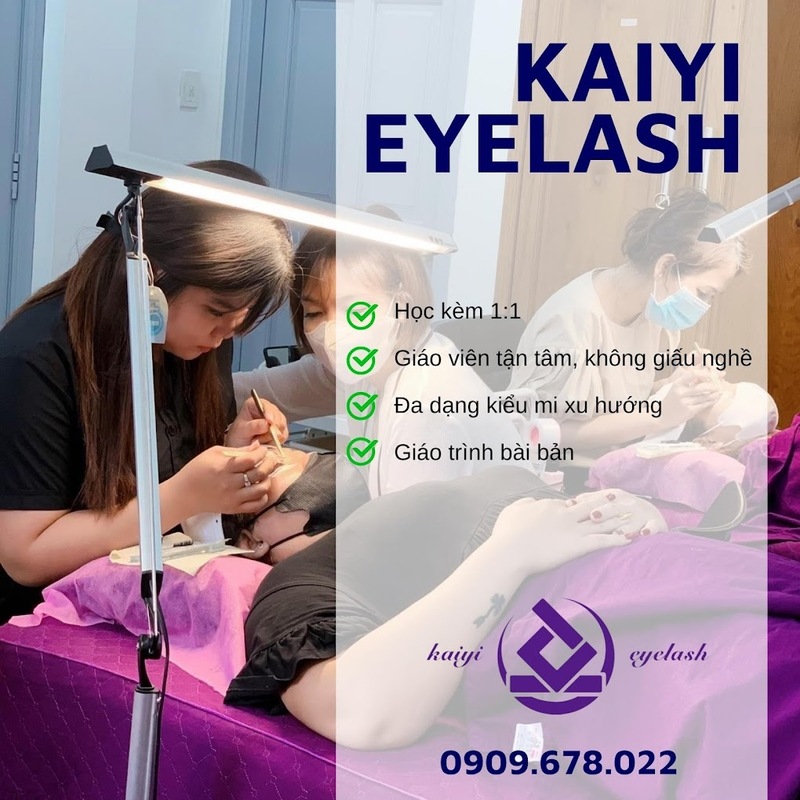 Kaiyi Eyelash địa chỉ đào tạo nghề nối mi ở Bình tân được đánh giá cao