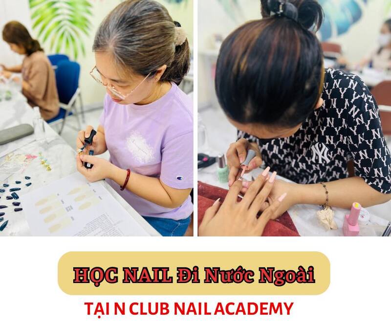Học viên tham gia khóa đào tạo nghề làm nail chuyên nghiệp