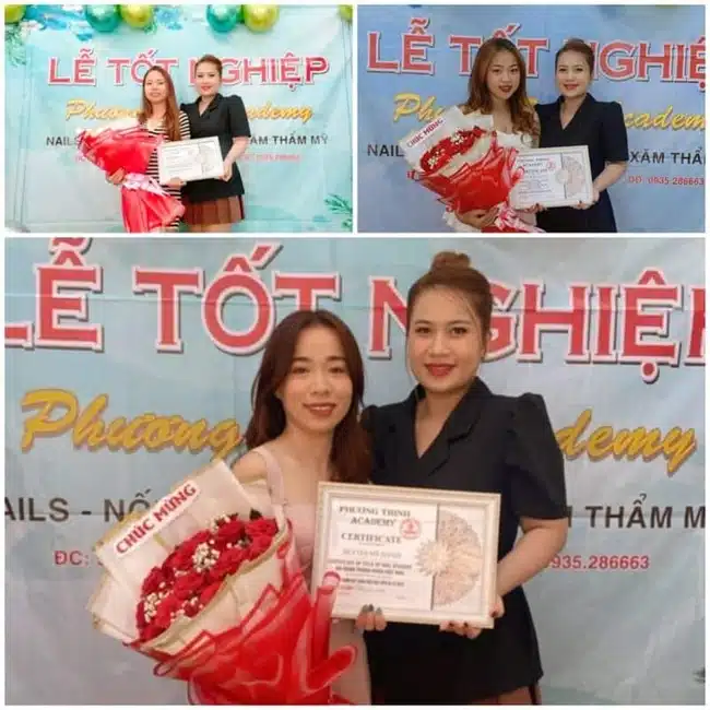 Phương Trinh Academy liên tục cập nhật những mẫu nail mới và thịnh hành nhất, mang đến trải nghiệm mới cho cả khách hàng và học viên.