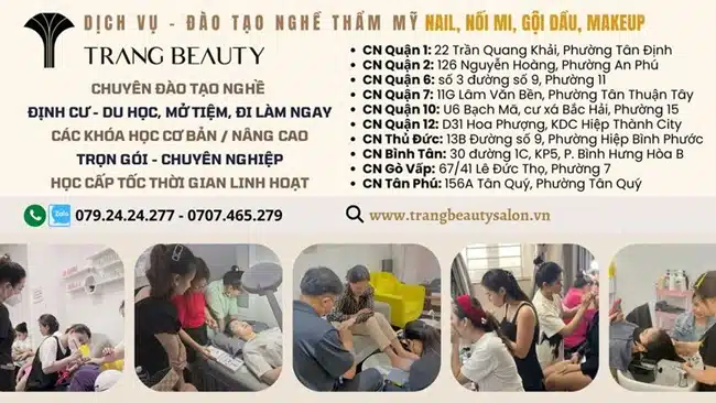 Trang Beauty đã và đang là một trong những trung tâm nhận được sự tin tưởng, đánh giá cao của học viên khi đến tham khóa học.