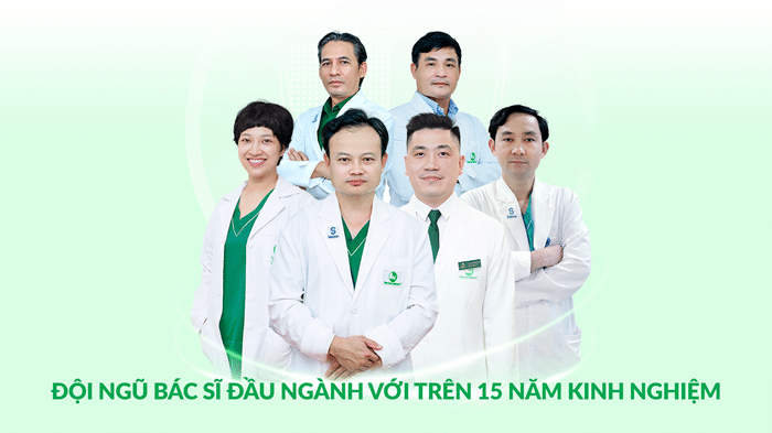 Đội ngũ bác sĩ với hơn 15 năm kinh nghiệm
