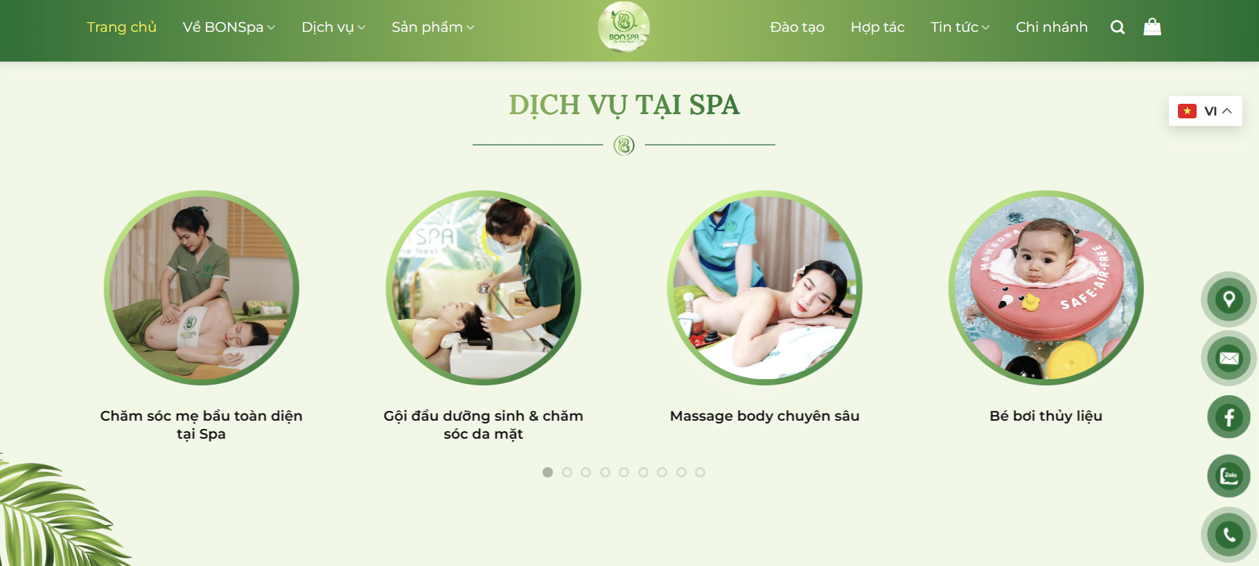 Dịch vụ tại Bon Spa
