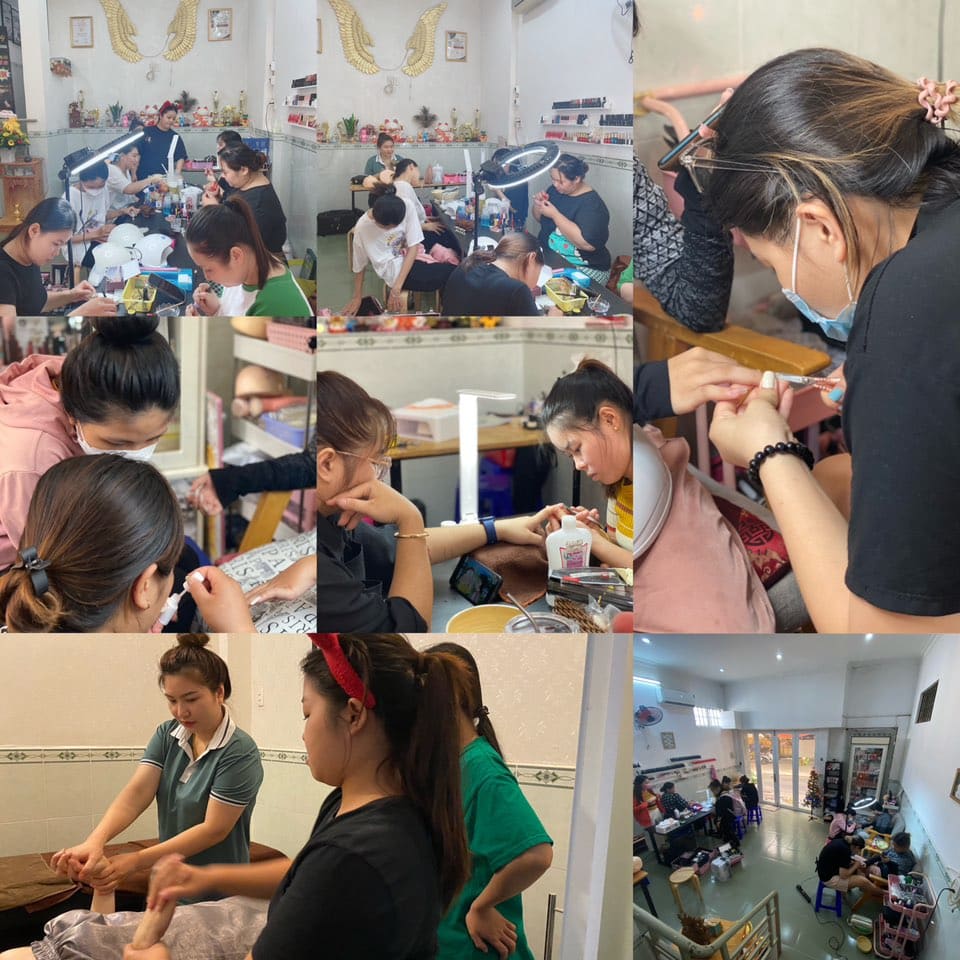 Lớp thực hành từ tay, chân, đến massage body