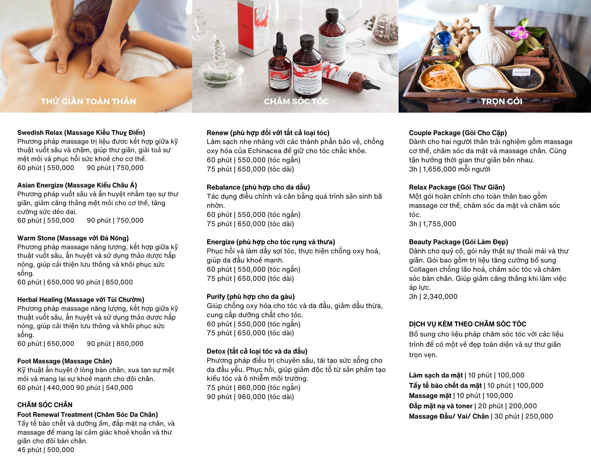 Dịch vụ tại Glow Spa