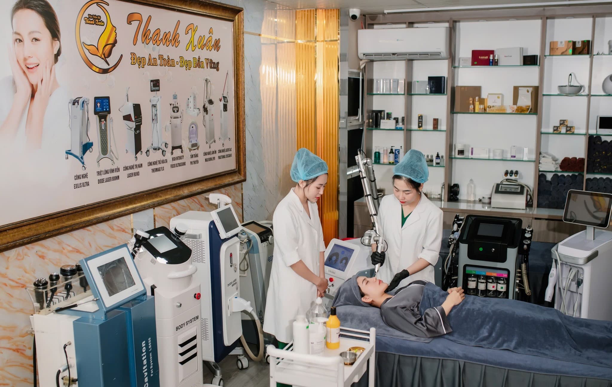 Công nghệ tiên tiến tại Thanh Xuân Spa 
