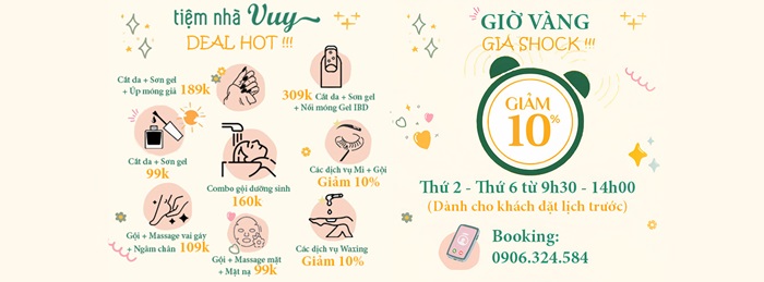 Tiệm Nhà Vuy – Nails & Hair Spa & Beauty