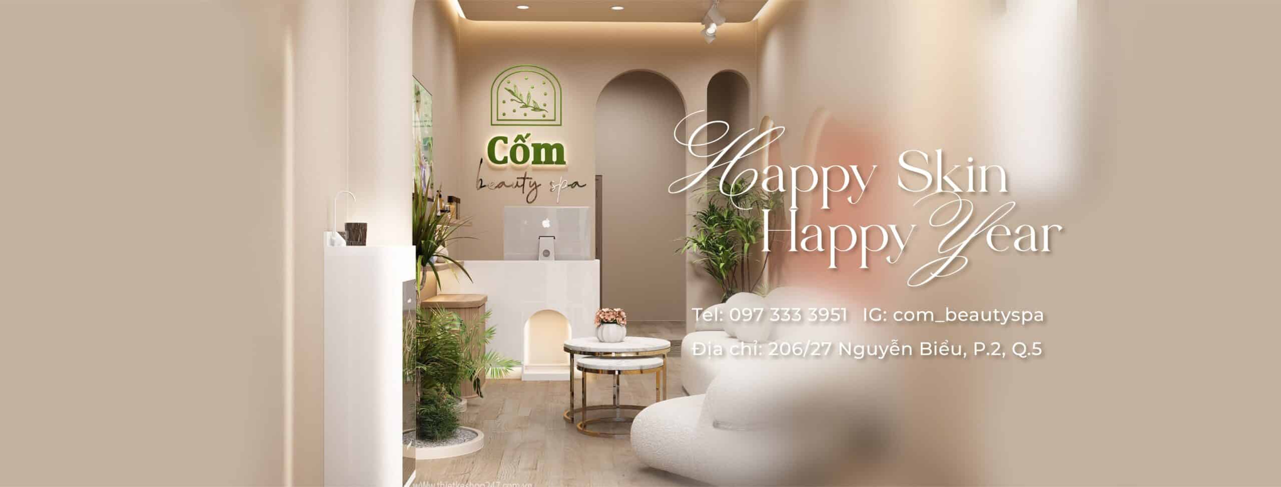 Cốm Beauty Spa tại Phường 2 Quận 5 cũ hiện đổi thành Phường Chợ Quán.
